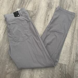 Adidas Golf Go-To 5-Pocket Pant Mens 30x32 Primegreen Tapered Fit Gray Pants